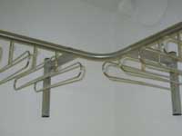 Wandgarderobe-Ecke Reinraum Loemat